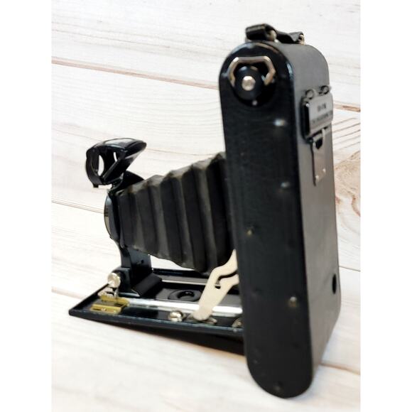 EASTMAN KODAK No. 1A Autographic Folding Bellows Antique Film Camera W/ Case - Picture 8 of 16